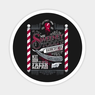Sweeney Todd - Vintage Distressed Victorian Barber Shop Magnet